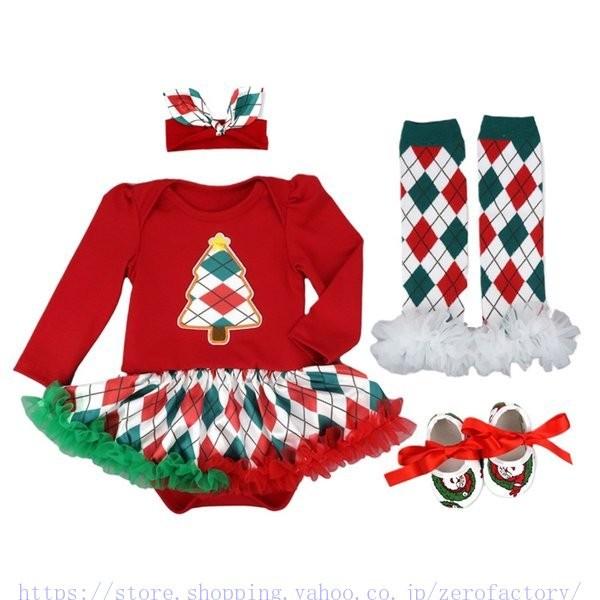クリスマス コスプレ 4点セット 子供服 女の子 サンタ チュチュスカート キッズ ベビー服 仮装 コスチューム 長袖 カチューム付き 新生児 出産祝い Csr Starapazova Org