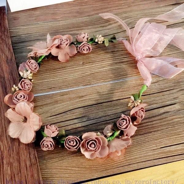 花冠 ウェディング カチューシャ 森ガール ひまわり 花かんむり 安い 髪飾り ブライダル 花輪 フェス 造花手作り ビーチ 旅行 リゾート 結婚式 カラバリ Dejapan 手数料０円で日本の商品を購買代行 落札代行