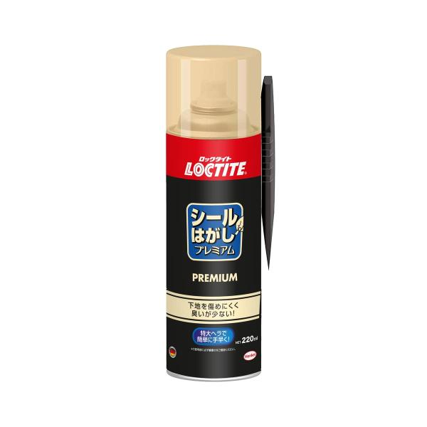 他サイト： LOCTITE(ロックタイト) シールはがし プレミアム 220ml - はがれにくいテープはがしやステッカーの除去、テープ跡の粘着剤のベタつき落としの商品画像