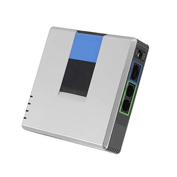 VoIPアダプタ VBESTLIFE VoIPゲートウェイ IP電話 アナログ電話アダプタ 2ポート SIP V2プロトコル USプラグの通販