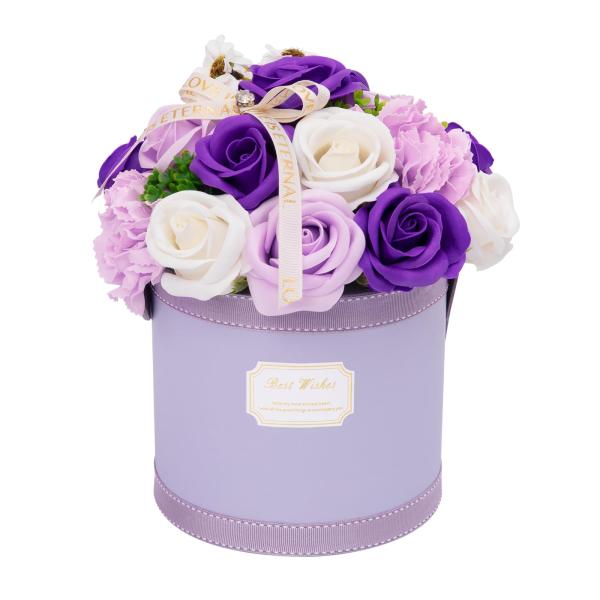 Akiraki ソープフラワー 花束 バラ 造花 枯れない花 そのまま飾れるブーケ ブーケ インテリア ギフト 誕生日プレゼント女性 母の日 お祝い