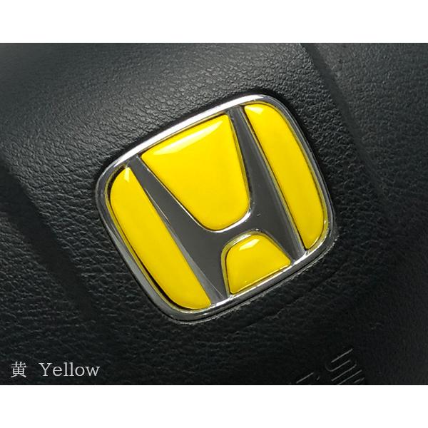 ホンダ ステアリング エンブレムシート 黄 イエロー ハンドル用 SDH