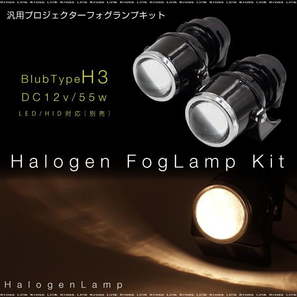 H3 55W フォグランプ ヘッドライト 汎用 プロジェクターランプ 2個 