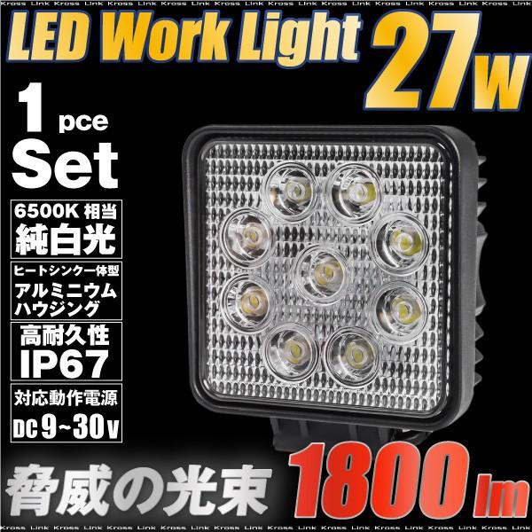 LED  [NCg Ɠ 27W p^ 1pcs XNGA^Cv h ho 12V 24V  Lp Ǝ 1800LM  6500K tHOv