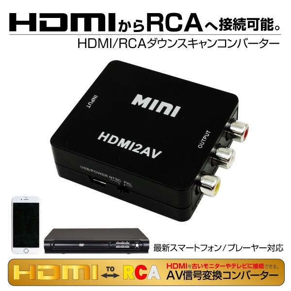 HDMI 変換 RCA コンポジット アナログ ダウンスキャンコンバータ USB
