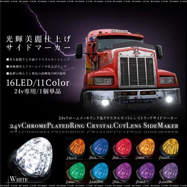 トラックマーカー UFO角マーカー 色染めガラス 10個セット 【緑色】 サイドマーカー