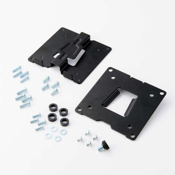 クイックリリース式VESAブラケット 左右90度回転のモニターアーム対応