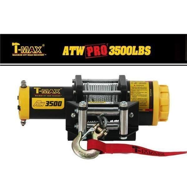 値下げ中！T-MAX 電動ウインチ 12V 3500LBS ジムニーなどに T-MAX 電動ウインチ 12V 3500LBS ATWPRO ハンドルリモコンオフロード