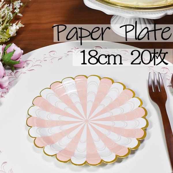 【サイズ・枚数】直径約18cm・20枚入り【安全】輸入時に厚生労働省の定める食品衛生法等の安全性を検査済み【材質】パルプ【内面加工】ポリプロピレン表面には耐水・耐油加工を施しておりますので、パルプ100％の紙皿と比べ水分や油分が染みにくいこ...