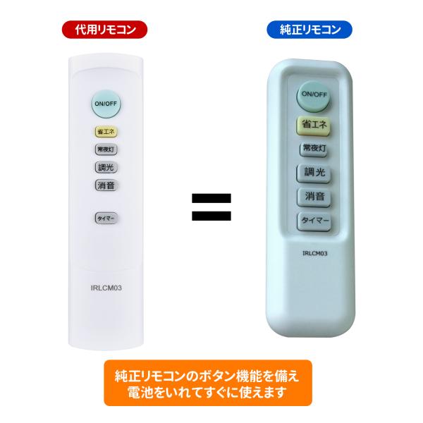 AVTVA IRLCM03 Nitori 用の シーリングライトリモコン 照明リモコン 調