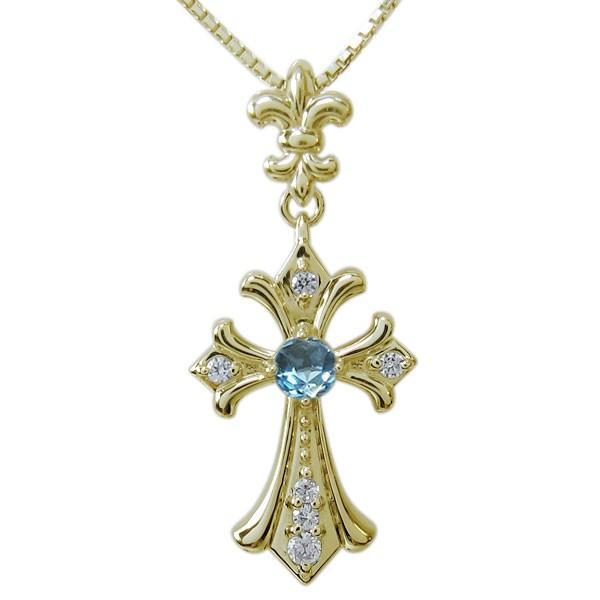 ブルートパーズクロス型ネックレス ブルートパーズ メンズ ネックレス クロス : ZION - 通販 - Yahoo