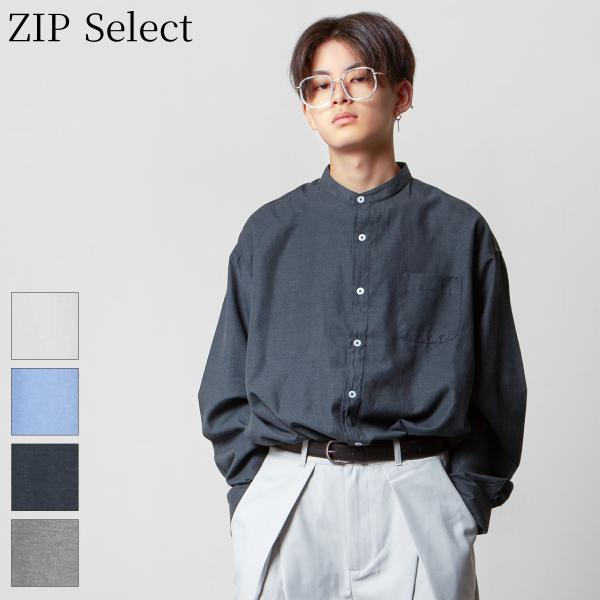 シャツ メンズ 長袖シャツ オックス オーバーサイズ バンド シャツ メンズ 長袖シャツ オックス オーバーサイズ バンド