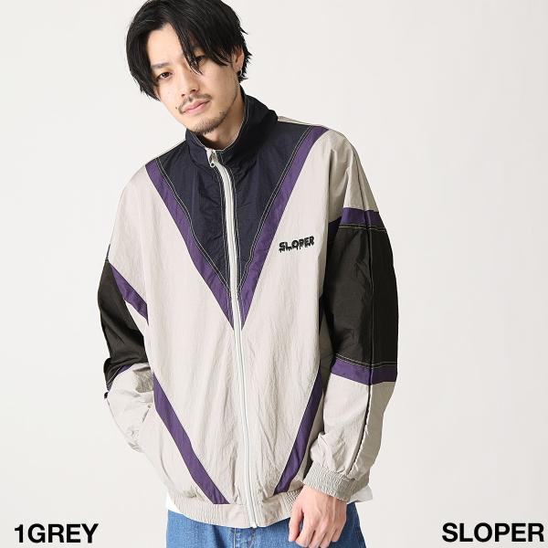 ナイロンジャケット メンズ スタンドカラー トラックジャケット