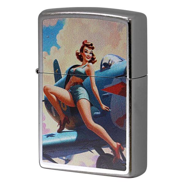 Zippo ジッポライター NOSE ART Pin Up Girl Woman ノーズアート ピンナップガール セクシー Z207-125621 プレゼント 贈り物 メール便可