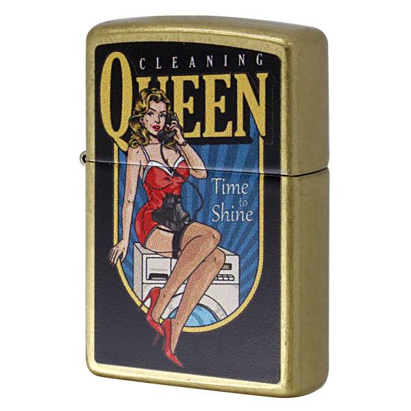 Zippo ジッポライター CLEANING QUEEN Pin Up Girl ピンナップガール セクシー Z48267-125625 プレゼント 贈り物 メール便可