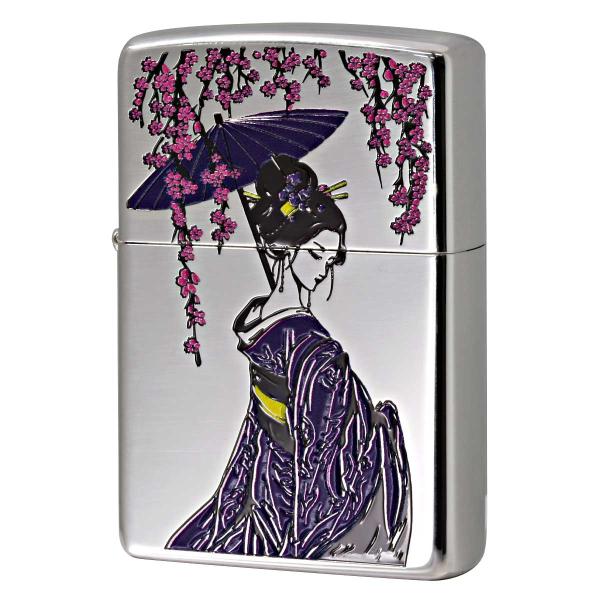 zippo ライター ZIPPO Zippo ジッポライター 芸者 GEISHA 藤色 1201S898 : Zippo