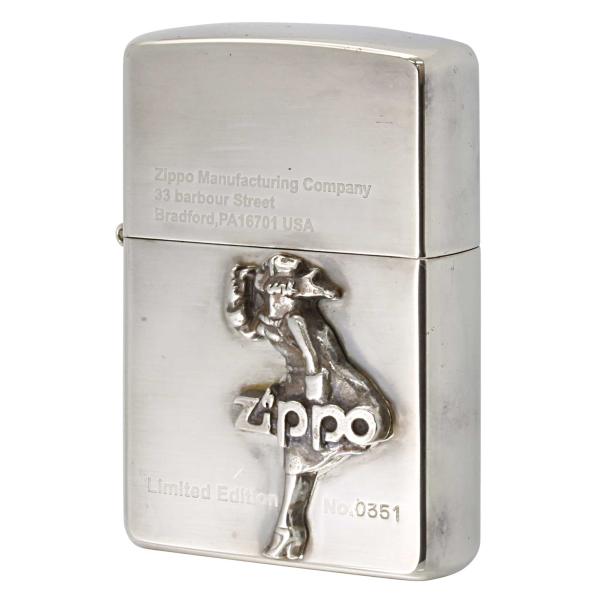 絶版 Zippo 2000年製造 限定 クレストデザイン 純銀メタル付き 絶版 Zippo 2000年製造 限定 クレストデザイン 純銀メタル付き