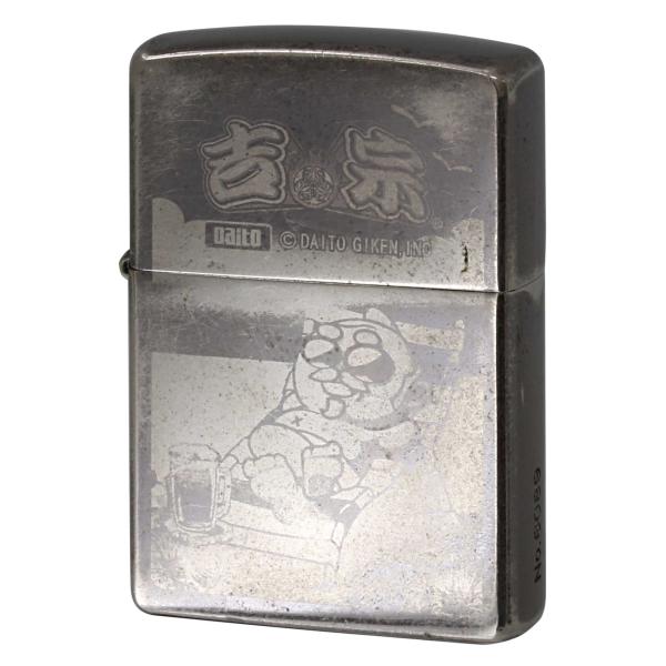 絶版/ヴィンテージ Zippo ジッポー 中古 2004年製造パチスロ 吉宗 爺 大都技研　シリアルナンバーNo.6089 [C]使用感あり傷汚れあり