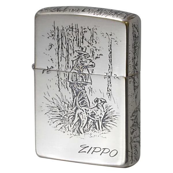 絶版/ヴィンテージ Zippo ジッポー 中古 1992年製造ハンター 4面加工 2NI-HUNT3 [A]使用感少なく状態が良い