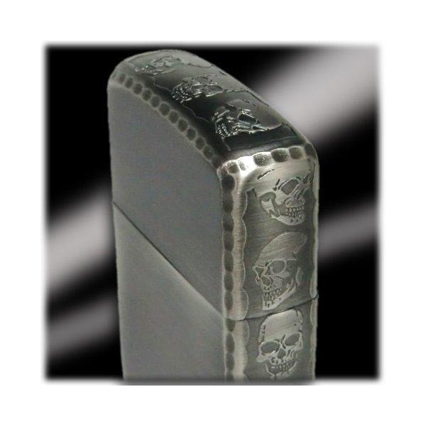 シルバージッポスカルデザイン❗１点物❗ 未使用 磨けば光るよ 重量感あります シルバーZIPPO スカルデザイ ライター 未使用 磨けば光るよ 重量