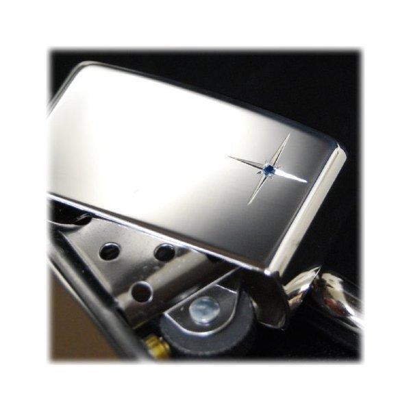 ZIPPO ジッポーライター スターリング#15 天然サファイア : ZIPPO 