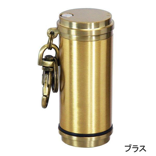 アイコス対応携帯灰皿 アッシュシリンダー スタンダード ブラス 直径