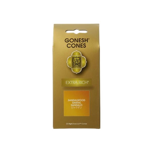 【メール便対応】 お香 コーン GONESH - SANDALWOOD サンダルウッド