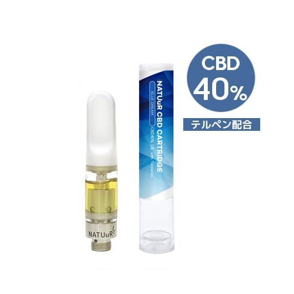 y[֑Ήz NATUuR - CBD 40% Oil Cartridge 0.5ml eyz CBDJ[gbW