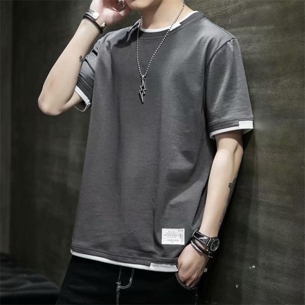 Tシャツ メンズTシャツ 半袖 ストレッチ 肌着 通気性 リゾート サマー 無地 薄手 ドライ 大きいサイズ 夏場 涼しい 肌触り ok