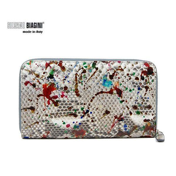 【ヴィンテージ品】SILVANO BIAGINI パイソンレザー長財布イタリア製 ヴィンテージ品】SILVANO BIAGINI パイソンレザー長財布イタリア製