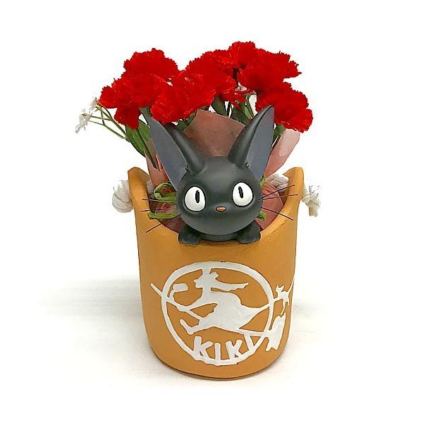 【GW限定価格】魔女の宅急便 ジジ 陶器 プリザーブドフラワー 母の日ジブリ フラワーギフト 魔女の宅急便 ジジのお届け便