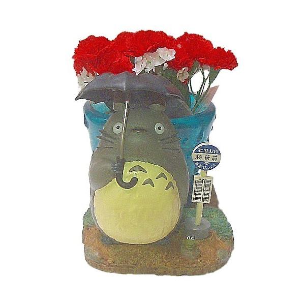 となりのトトロ　指人形　カーネーション　母の日　未使用 母の日ジブリギフト】となりのトトロ 雨の日のお届けカーネーション