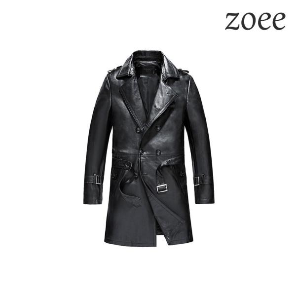 ラムレザーコート メンズ 秋冬 トレンチコート 本革 ダブル ビジネス カジュアル ブラック 本革コート かっこいい 男前 無骨 L 2l 3l 4l E001 Buyee Buyee Jasa Perwakilan Pembelian Barang Online Di Jepang