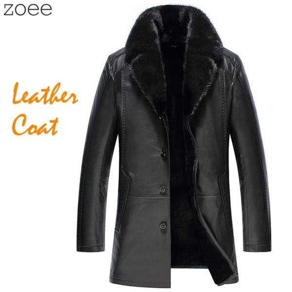 メンズミンクチェスターコート zoee_f4a05