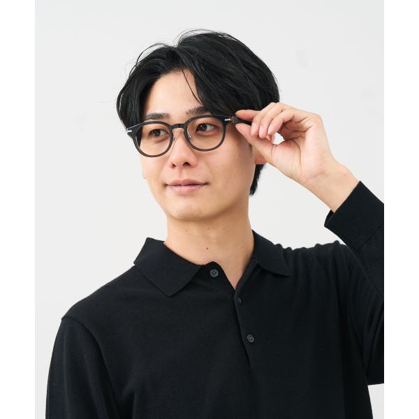 Zoff（ゾフ） メガネ｜レザー調、ラバーテンプル、ズレ落ち防止、眼鏡