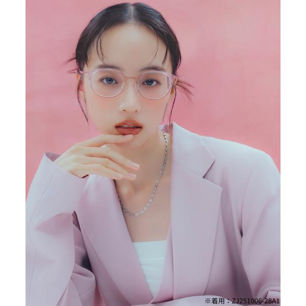 Zoff SMART with MAQuillAGE(マキアージュ)｜血色感 メガネ｜中顔面短縮みえ メイク 大人可愛い 眼鏡 伊達めがね 度付き(レンズ交換券付き) 女性用 レディース