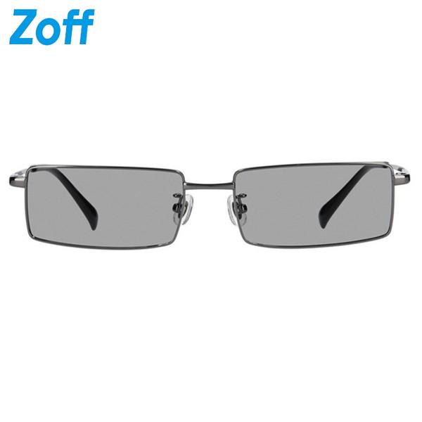 Zoff（ゾフ） サングラス UVカット レディース スクエア メタル