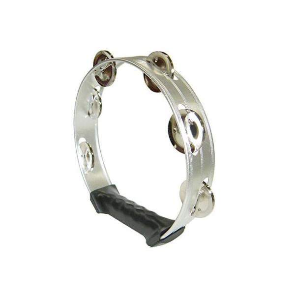 他サイト： KIKUTANI キクタニ タンバリン アルミ製 8インチ(直径 約20cm) MM-6H シルバーの商品画像