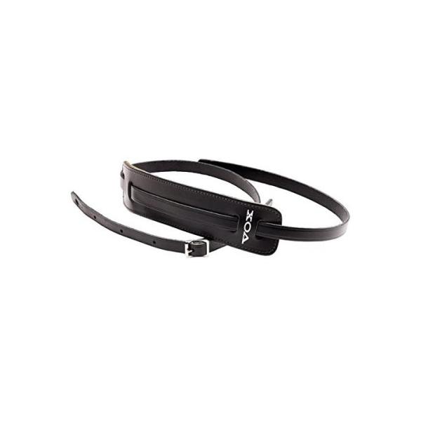 他サイト： VOX ギターストラップ レザー 革 60's VINTAGE STRAP MM25-BLK ブラック 黒の商品画像
