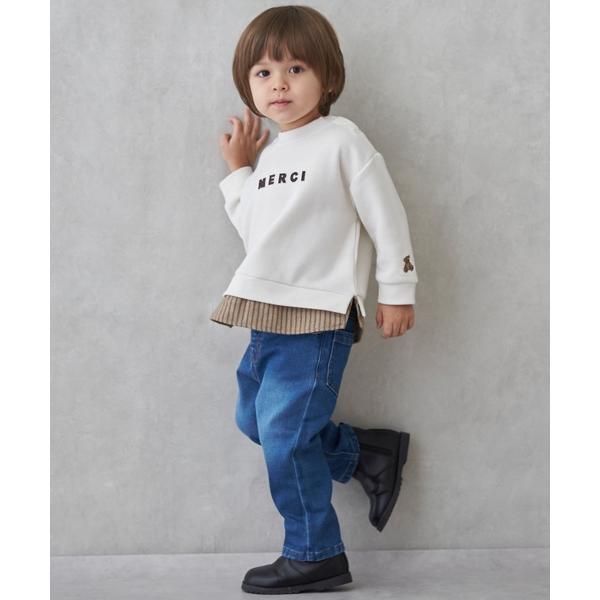 『セール実施中』ZOZO問い合わせ番号:101059974ショップ:petit main，プティマインブランド:petit main，プティマイン商品名:裏起毛デニムパンツカテゴリ:パンツ>デニムパンツブランド品番:9554103素材...