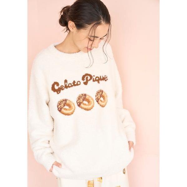 ZOZO問い合わせ番号:101091488ショップ:gelato pique，ジェラート　ピケブランド:gelato pique，ジェラートピケ商品名:ドーナツジャガードプルオーバーカテゴリ:ルームウェア>ルームウェア/パジャマブラン...