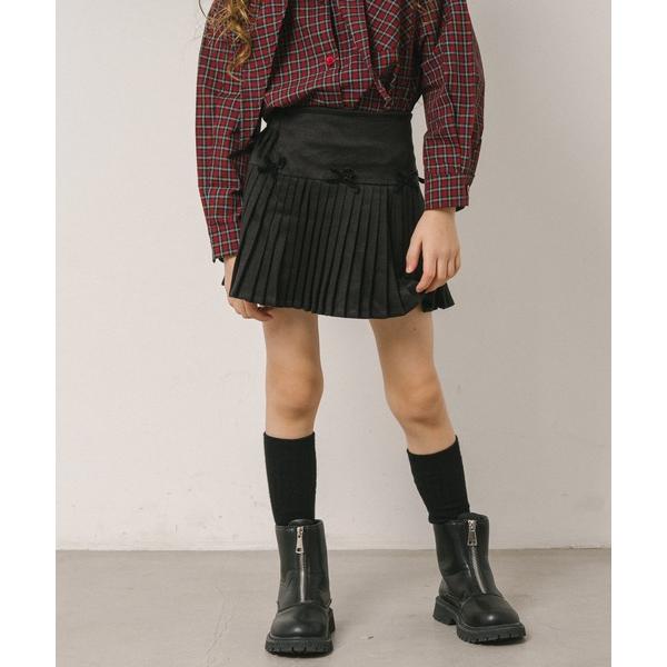 ZOZO問い合わせ番号:101131933ショップ:moredays store，モアデイズ・ストアブランド:URBAN CHERRY，アーバンチェリー商品名:【インナーパンツ付き】ミニベロアリボンデザインプリーツスカートカテゴリ:スカート...