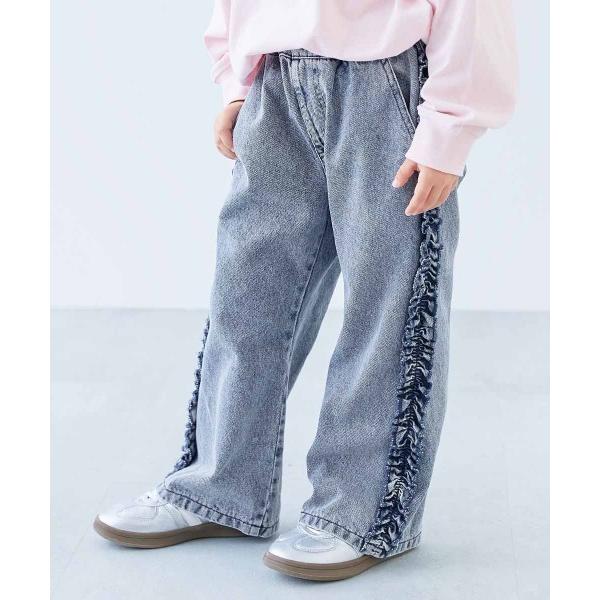 ZOZO問い合わせ番号:101137157ショップ:devirock，デビロックブランド:devirock，デビロック商品名:サイドフリル デニムパンツカテゴリ:パンツ>デニムパンツブランド品番:1GBT19249素材:綿100%原産...