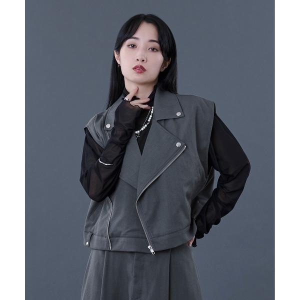 『タイムセール実施中』参考価格：6，930円発売時期：2024年08月コンディション：B（目立つ使用感なし）使用感が少ない、または気にならないアイテム襟周り：汚れ参考商品名：ライダースジレ/SETUP対応参考品番：146418【商品に関する...