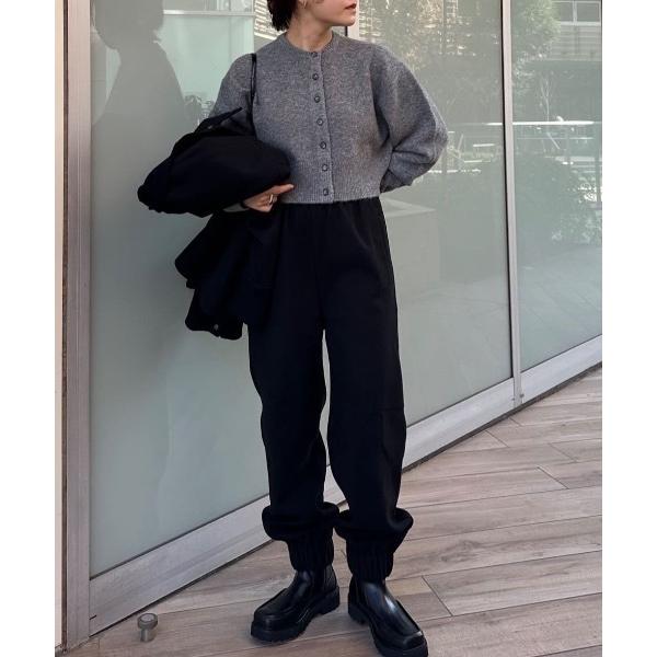 ZOZO問い合わせ番号:101176131ショップ:STYLEMIXER，スタイルミキサーブランド:STYLEMIXER，スタイルミキサー商品名:ヘムギャザーフォルムパンツカテゴリ:パンツ>スウェットパンツブランド品番:500IAB3...