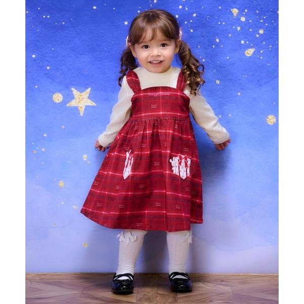 ※このアイテムは返品・交換対象外商品です。ZOZO問い合わせ番号:101193024ショップ:NARUMIYA ONLINE，ナルミヤ オンラインブランド:mezzo piano，メゾピアノ商品名:プレゼント刺繍ドッキングワンピース　ブルマ...