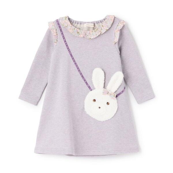 ZOZO問い合わせ番号:101193104ショップ:sense of wonder，センスオブワンダーブランド:sense of wonder，センスオブワンダー商品名:ラメ裏毛ウサギポシェットワンピースカテゴリ:ワンピース/ドレス>...