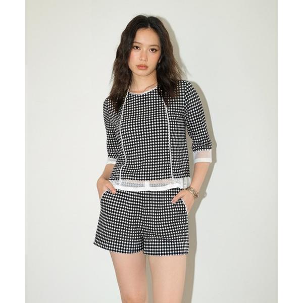『セール実施中』ZOZO問い合わせ番号:101233901ショップ:OSYAREVO，オシャレボブランド:OSYAREVO，オシャレボ商品名:セットアップ トップス ショートパンツ ドット柄 レディースカテゴリ:ジャケット/アウター>...