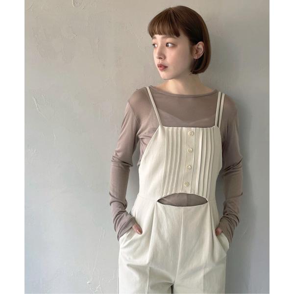 『タイムセール実施中』参考価格：13，200円発売時期：2023年01月コンディション：S（新品同様）タグ付きの未使用、または新品同様のアイテム付属品：タグ参考商品名：【CLEIO】ピンタックオールインワン参考品番：940-19604【商品...