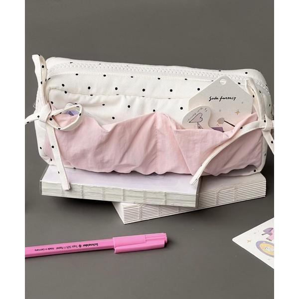 『セール実施中』ZOZO問い合わせ番号:101275208ショップ:Teem Store，チームストアブランド:pyornim，ピョルニム商品名:【26年春夏新作】ドットリボンペンケースポーチカテゴリ:財布/小物>ポーチブランド品番:...